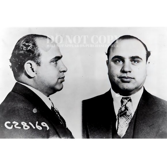 Al Capone Mugshot Photograph 11 X 17 - Rare 1931 Mug Shot Portrait - Poster Art - Picture 1 of 2